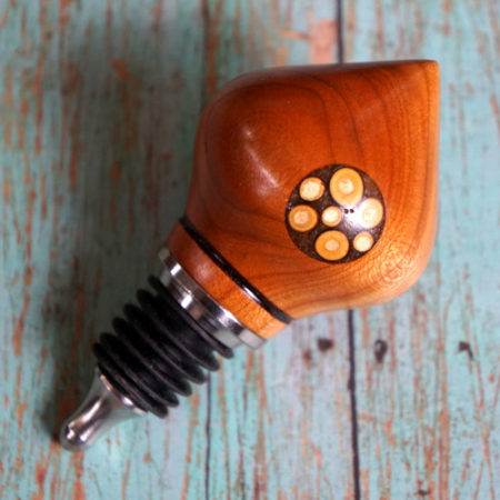 Cherry Wood & Red Bud Bottle Stop