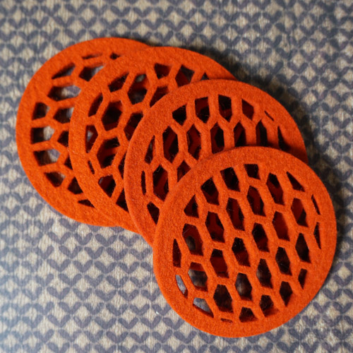 Beehive Felt Coaster - Image 2
