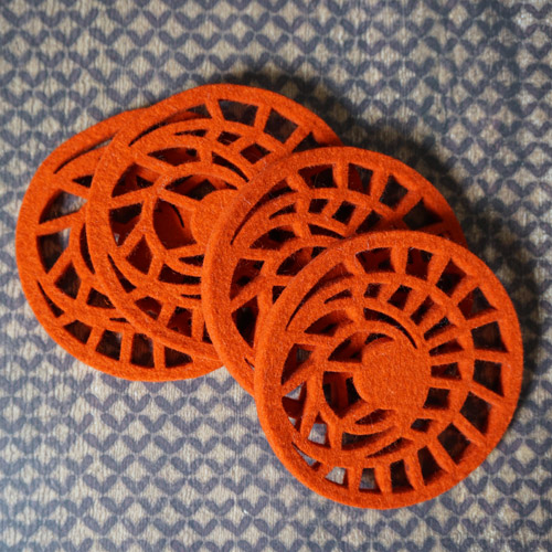 Sea Moon Felt Coaster - Image 3