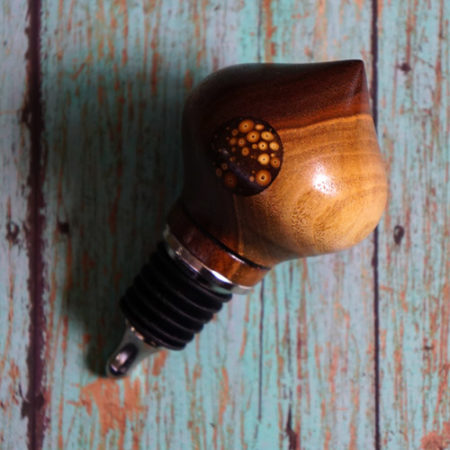 Black Walnut & Bamboo Bottle Stop